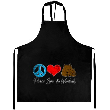 Discover Wombat Peace Aprons