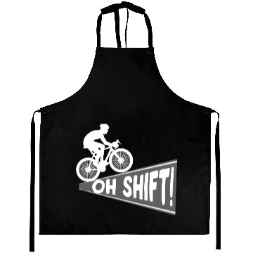 Discover Oh Shift Mountain Bike MTB Rider Biker Aprons