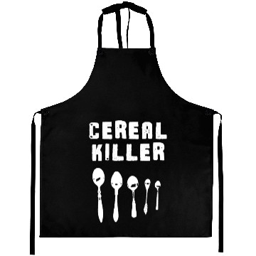 Discover Cereal Killer Funny Serial Killer Pun Aprons