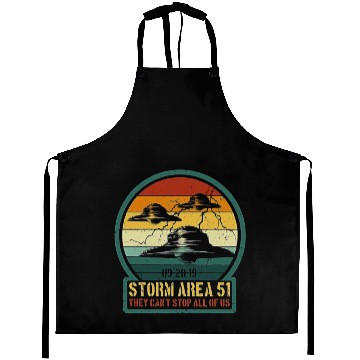 Discover STORM AREA 51 THEY CAN'T STOP US Aprons