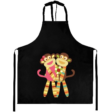 Discover Sock Monkey Friends Aprons