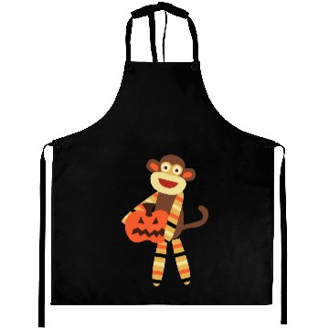 Discover Sock Monkey Halloween Aprons