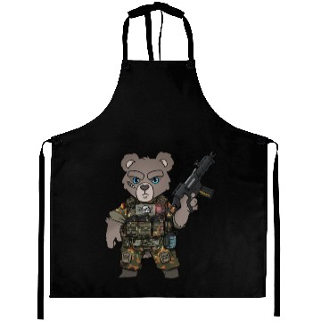 Discover Teddy Tactical Armed Forces Gift Aprons