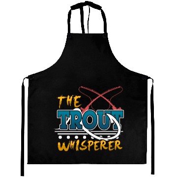 Discover Funny Trout Whisperer Aprons
