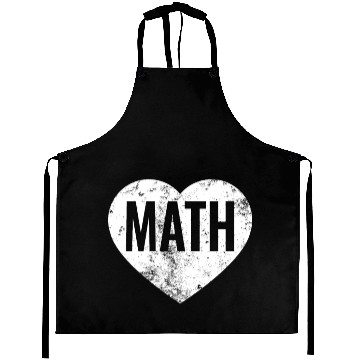 Discover Math Heart, Math teacher, math love, professor Aprons