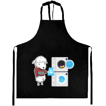 Discover Sheep Wait Washing Machine Laundry Wool Aprons