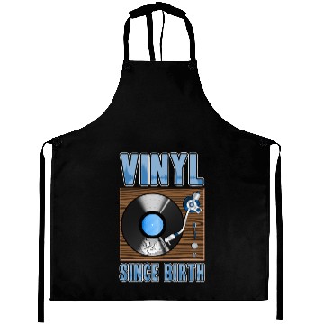 Discover Vinyl Since Birth Retro Pride Turntable Record Aprons