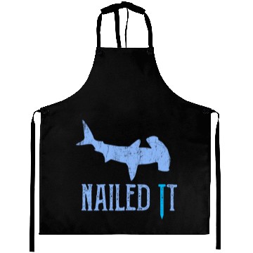 Discover Nailed It With Hammerhead Shark Aprons