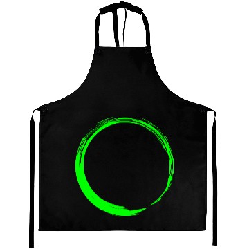 Discover Circle Design Green Aprons