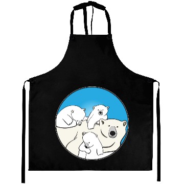 Discover The polar bear family Aprons