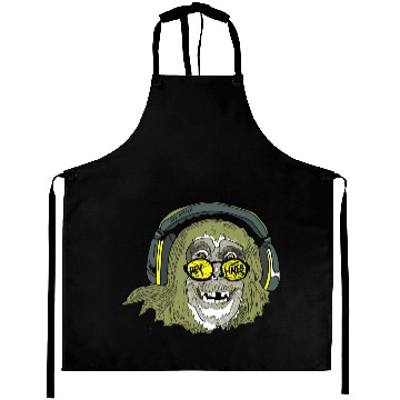 Discover Hey Haters chimpanzee headphones Aprons