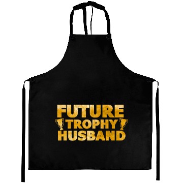Discover Future Trophy Husband Gift Aprons