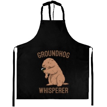 Discover Groundhog Whisperer Aprons