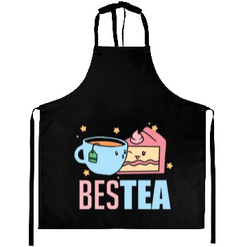 Discover BesTea Cake Slice Dessert Matching Coffee Herb Aprons