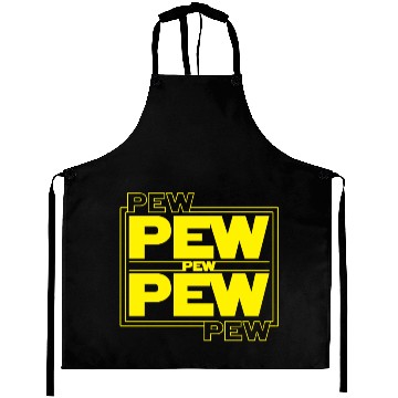 Discover Pew Pew Star | Space Wars Fan | Funny Sci-fi Aprons