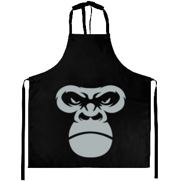 Discover Big Gorilla Face Silverback Monkey Ape Gift Aprons