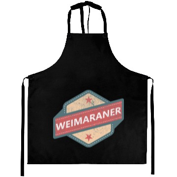 Discover WEIMARANER LOGO Vintage Retro Aprons