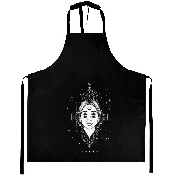 Discover Occult Moon Baphomet Tarot Card Satanic Devil Aprons