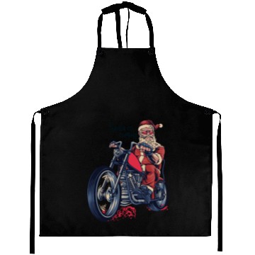 Discover Santa Is Coming Motorbike Aprons