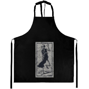 Discover Occult The Death Tarot Card La Mort XIII Vintage Aprons
