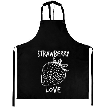 Discover Strawberry love, strawberry, love white Aprons