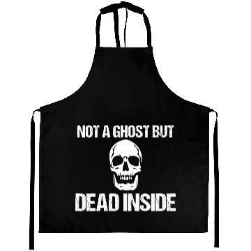 Discover Halloween Aprons Not Ghost But Dead Inside Skull