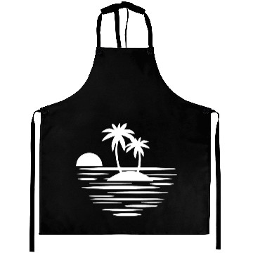 Discover Island with palms white Aprons