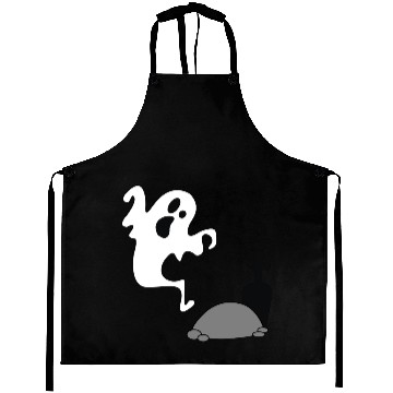 Discover Happy Halloween Spookie Ghost Grave Graveyard Aprons