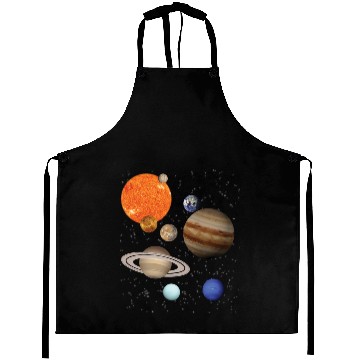 Discover realistic Solar System planet Outer Space Explorer Aprons