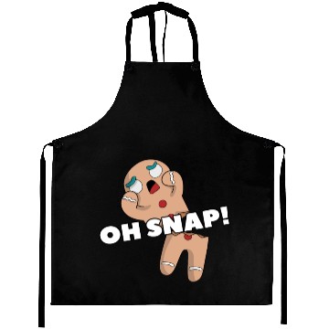 Discover Gingerbread Man Oh Snap Funny Cute Christmas Aprons