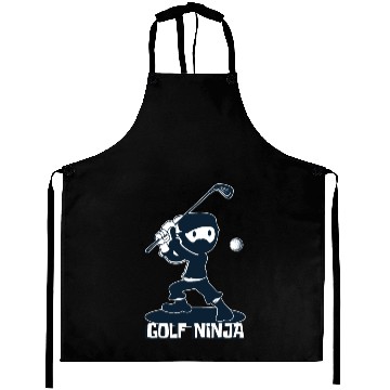 Discover Golf Ninja Funny Hobbies Albatross Game Gift Aprons