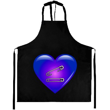 Discover Safety Pin Heart Aprons