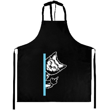 Discover Cat Middle Finger Aprons