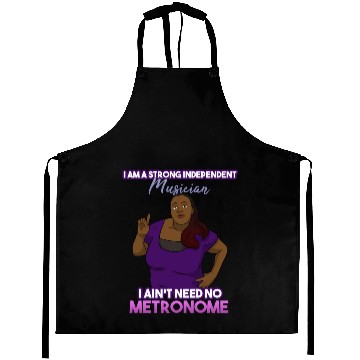 Discover Strong Independent Musician Music Metronome Aprons
