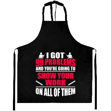 Discover Funny Math Teacher Gift College High School Aprons