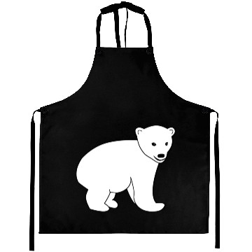 Discover Icebear Polar Bear White Gift Idea Aprons