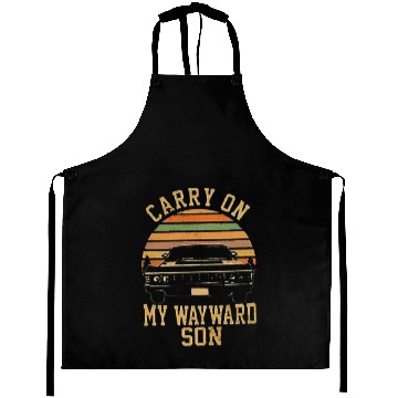 Discover Supernatural Vintage Aprons Carry On My Wayward Son