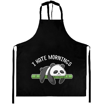 Discover I Hate Mornings Panda Bamboo Aprons