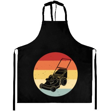 Discover Lawn Mowing Lawn Mower Vintage Retro Aprons