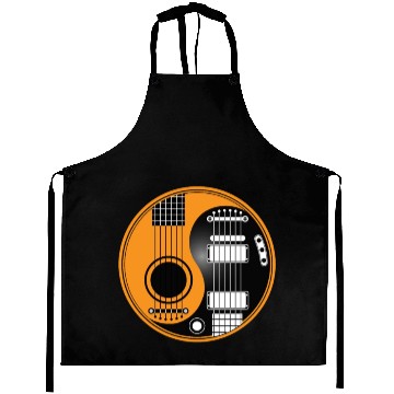 Discover Guitar Ying Yang Aprons