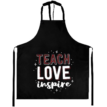 Discover Teach Love Inspire Teacher Christmas Gift School Aprons