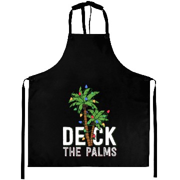 Discover Deck The Palm Tree Lights Tropical Hawaii Family Aprons