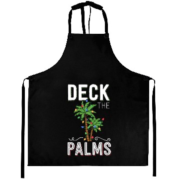 Discover Deck The Palms Tropical Hawaii Christmas Palm Aprons
