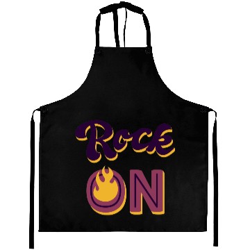 Discover Punk rock and roll electric guitar drummer music Aprons