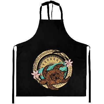 Discover Vintage Circular Samoan Turtle Dive Aprons