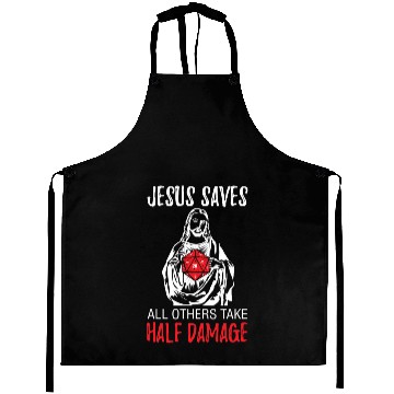 Discover Jesus Saves Pen And Paper Funny Aprons