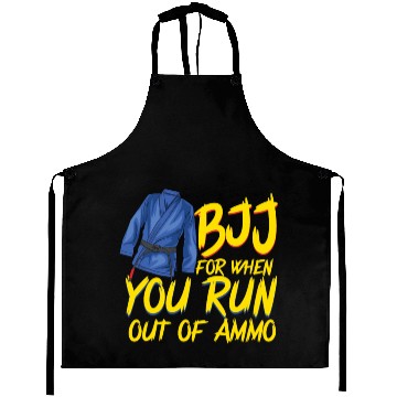Discover JIU JITSU: BJJ When Out of Ammo Gift Aprons