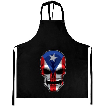 Discover Puerto Rican Skull - Puerto Rico Pride Flag Aprons