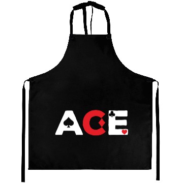 Discover Cool Ace Poker Card Poker Players gift Aprons
