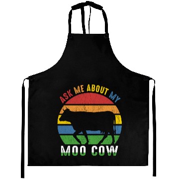 Discover Ask Me About My Moo Cow Aprons